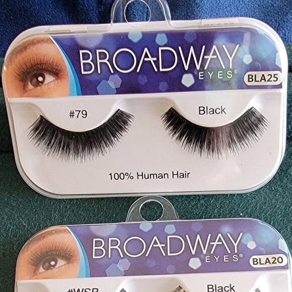 3 Packages Assorted Broadway Lashes Human Hair #79, #WSP, #101 Create - Picture 5 of 8
